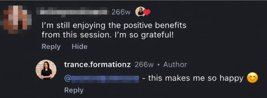 Client testimonial about divorce heartbreak recovery.